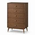 Holzschubladenschrank mit 5 Schubladen