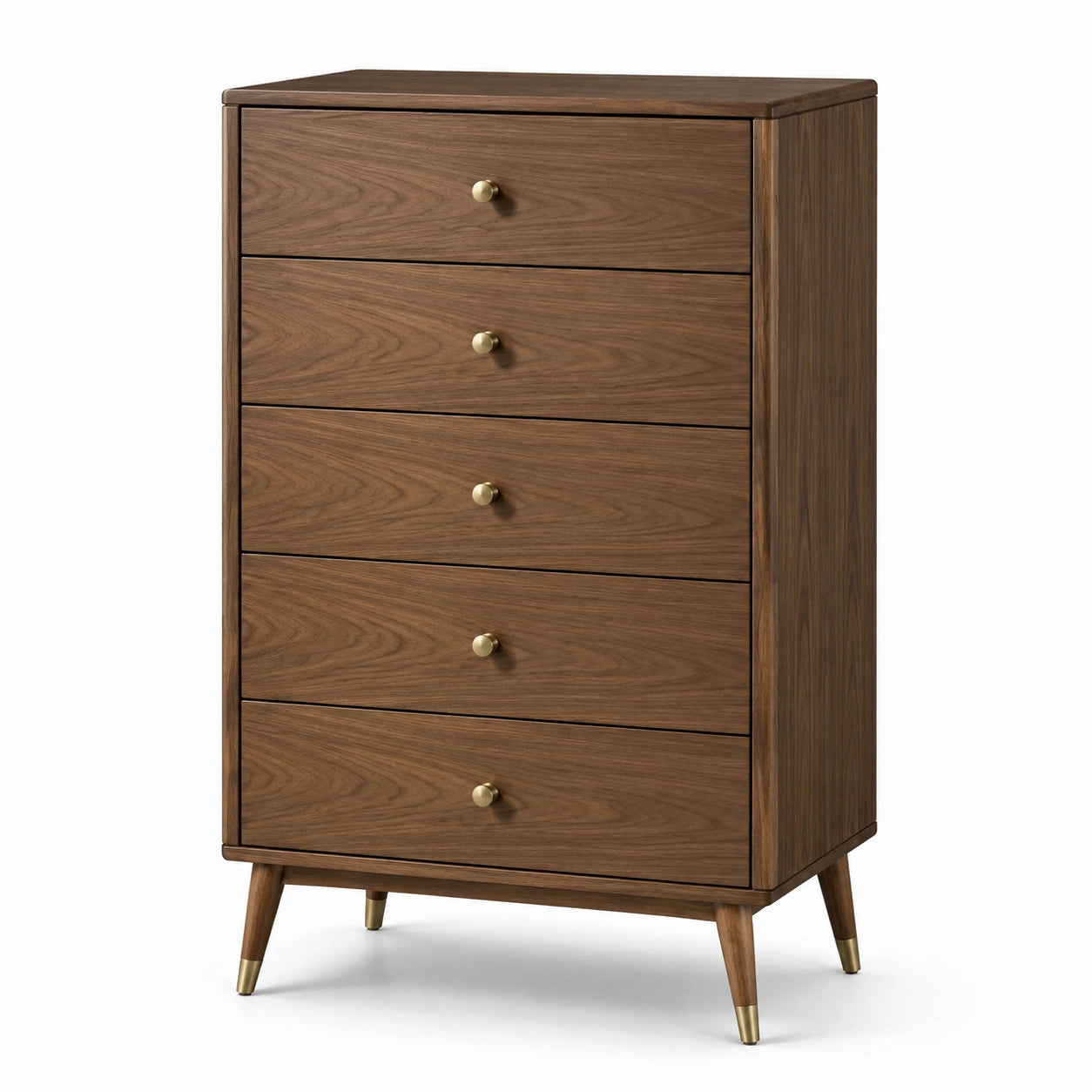 Holzschubladenschrank mit 5 Schubladen