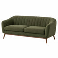 3-Sitzer Sofa Stoff Grün