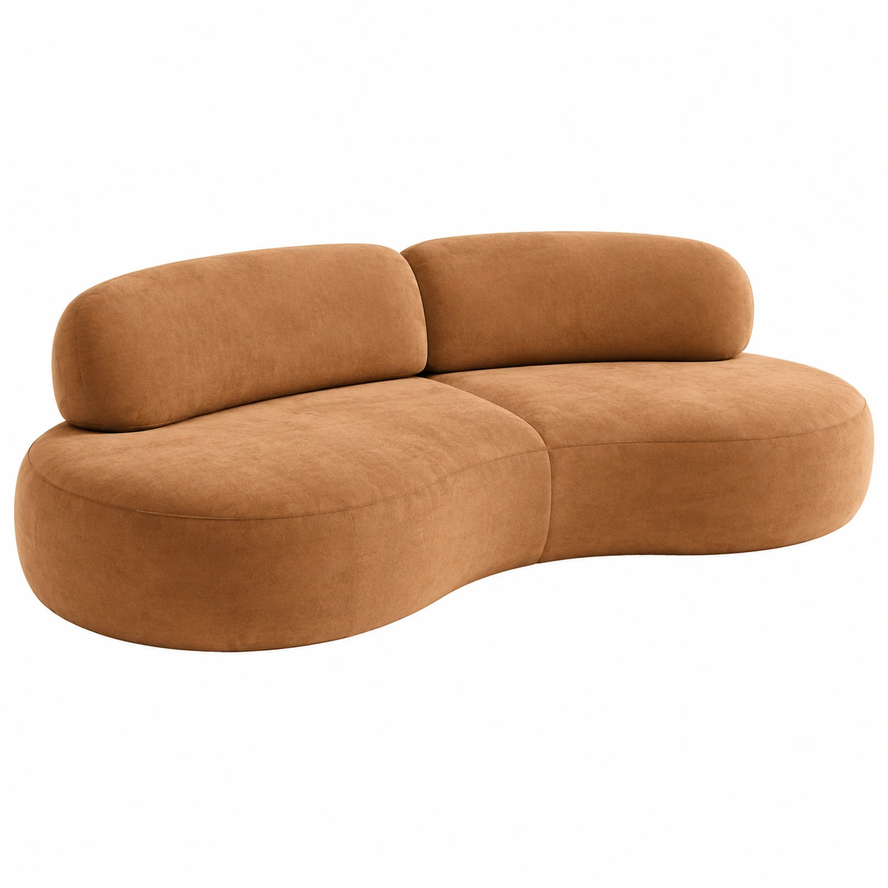Modulares Sofa aus Mikrofaser 200x95x75 cm Braun