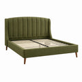 Doppelbett Stoff 200x160 cm Grün