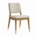 Esszimmerstuhl Eiche Stoff Beige